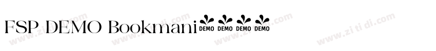 FSP DEMO Bookmani字体转换 FSP DEMO Bookmani字体转换